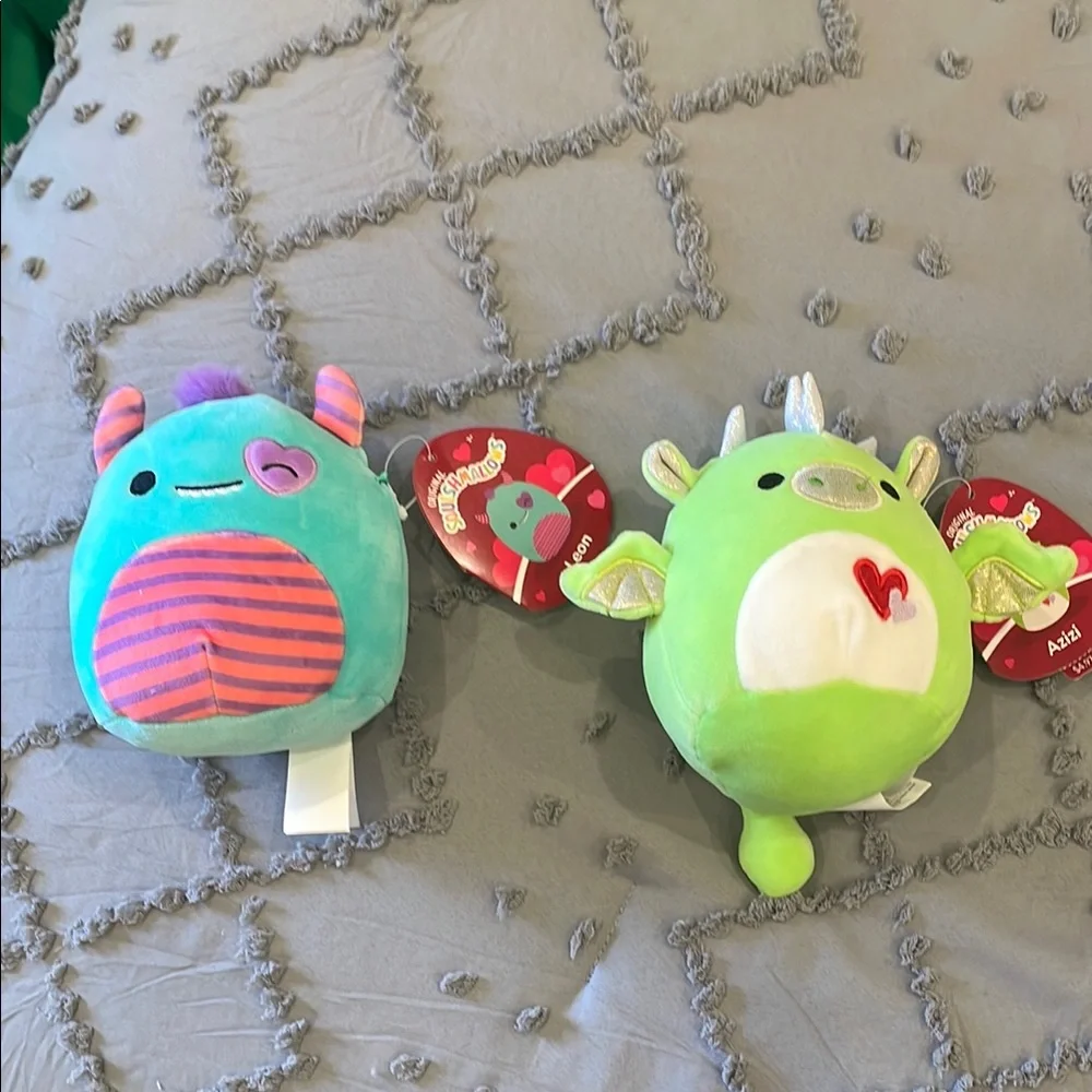 Squishmallows. Leo & Azizi valentine edition